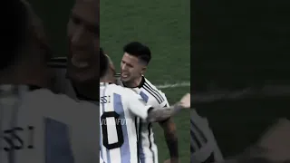 Lionel Messi and Enzo Fernandez moments #shorts #messi #enzofernández