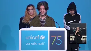 ESG’s Young Leader Natasa Kontaratou at UNICEF’s 75 years celebration