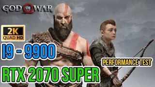 God of War (2018) PC — MAX Settings | DLSS: All Settings 2K (i9 9900 & 2070S) | Performance Test