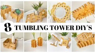 TUMBLING TOWER DIYS | JENGA BLOCK DIYS | DOLLAR TREE TUMBLING TOWER DIYS | DOLLAR TREE JENGA BLOCKS