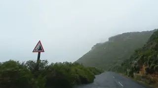 Stormy drive Scarborough to Kommetjie on a Monday morning in Cape Town