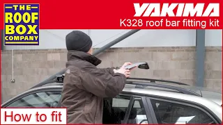 Yakima/ Whispbar roof bars - K328 Smartfoot & through bars on raised roof rails -  How to fit guide