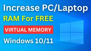How To Increase Virtual Ram On Windows 10/11 | Make Your Laptop Faster | Increase PC Performance