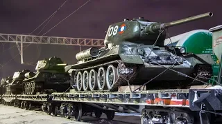 Т-34 прибытие в Наро Фоминск