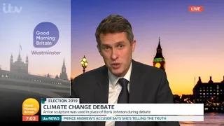 Boris Johnson replaced with an ice sculpture in C4 climate debate - Tories threaten Channel 4.