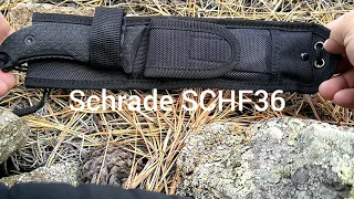 Schrade SCHF36 Bushcraft knife. 1095 blade steel. $27 on Amazon.