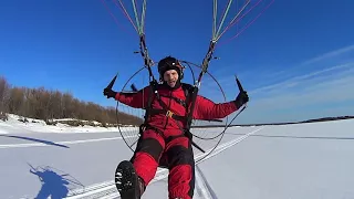 Сноубордист, snowboard in Russia, paragliding fun