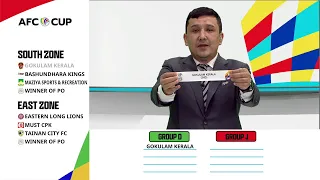 LIVE : AFC Cup 2022 Group Stage Official Draw