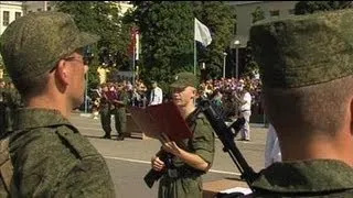 Торжественная церемония принятия присяги прошла в Белгородской войсковой части