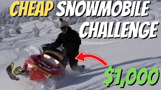 The $1,000 Cheap Snowmobile Challenge