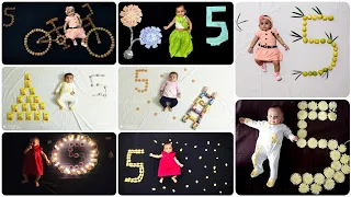 5 Months Baby Photoshoot Ideas at Home
