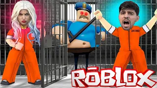 Roblox - ESCAPAMOS DE UM POLICIAL MUITO MALUCO COM A ARLEQUINA!! (Barry's Prison Run!)