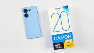 Tecno Camon 20 Unboxing & Hands On | Design, New Setup, 64Mp