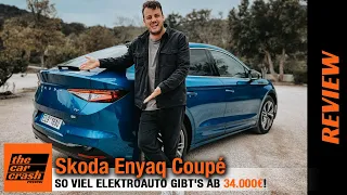 Skoda Enyaq Coupé im Fahrbericht (2022) So viel Elektroauto gibt's ab 34.000€! Review | Test | Preis