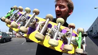 AS MANY TRUCKS ON ONE BOARD AS POSSIBLE! | STUPID SKATE EP 101