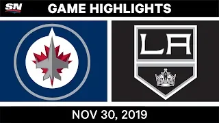 NHL Highlights | Jets vs. Kings - Nov. 30, 2019