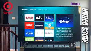 New Target's Hisense 55" Roku 4K UHD HDR Smart TV R6 Series Review!