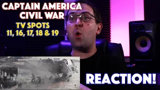 REACTION! Captain America Civil War Clips TV Spots 11, 16, 17, 18 & 19