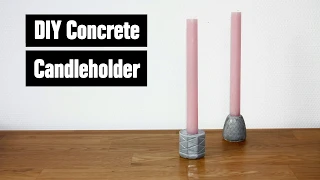 DIY Concrete Candle Holder