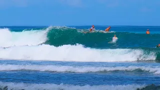 TODAY EPIC GLASSY SURF IN THE MORNING  AT BINGIN BEACH 01/NOV/2022. 4K