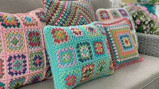 Granny Square Pillows Tutorial - Granny Square Along!!