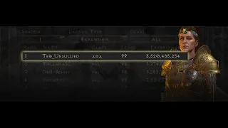 Diablo 2 Resurrected - Final Speech on First Level 99 Ladder Season 1