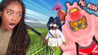 I Need to DEFEAT Roblox Pig Boss with a SHOTGUN?!! (Hungry Pig New UPDATE)