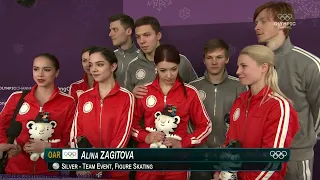 Alina Zagitova Olymp 2018 Team Event VC Interview D