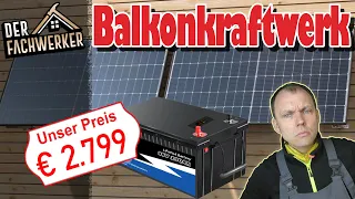 Warum SO ein Balkonkraftwerk mit Batteriespeicher totaler Unsinn ist!