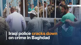 Iraqi police cracks down on crime in Baghdad