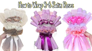 How to Wrap 5-6 Satin Roses| Wrapping Tutorial