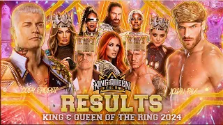 WWE King And Queen Of the Ring 2024 Full Results and Winners