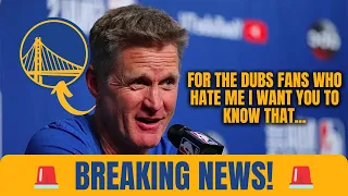 🚨URGENT!😱STEVE KERR TALKS ABOUT DUBS FANS WANTING HIM OUT! GOLDEN STATE WARRIORS NEWS