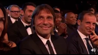 CONTE E ALLEGRI VICINI ALLA PREMIAZIONE FIFA - PARODIA