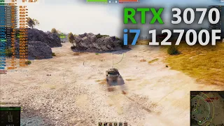 RTX 3070 + i7 12700F - World of Tanks  | 1440p |