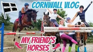 RIDING MY FRIEND'S HORSES AND VLOGGING ADVENTURES ~ Cornwall summer throwback