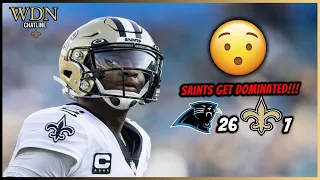 Saints Loses Badly to Panthers: Postgame Recap & Reactions