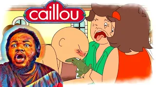 CAILLOU THE GROWNUP GOES ON VACATION (REACTION) #aok #caillou 😂🌴