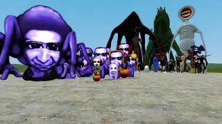 AO ONI VS TREVOR HENDERSON CREATURES!! Garry's Mod Sandbox