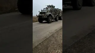 Ukrainian MRAP takes a mine! #shorts #Russia #Ukraine