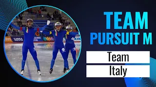 ITALY| Gold | Team Pursuit Men | Calgary 2024 | #SpeedSkating