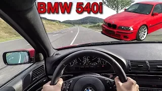 BMW 540i E39 [POV] Top Speed on German Autobahn | QUALITATIEF