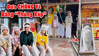 Ai xem cũng khóc 4 Mẹ Con đón chồng về bằng “Thùng Xốp” trong căn nhà Mục Nát | Huỳnh Trung Vlog