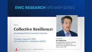 EWC Research Speaker Series featuring Dr. Victor Cha