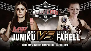 Eruption Muay Thai 17: Alma Juniku Vs Brooke Farrell