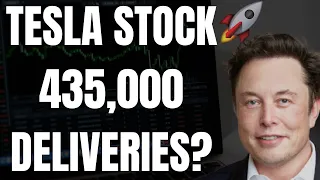 🔥 TESLA STOCK 435,000 DELIVERIES? TSLA STOCK DELIVERIES PREDICTIONS!!!