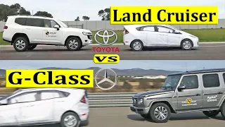 Mercedes-Benz G-Class vs Toyota Land Cruiser  Crash Test & Safety Features