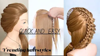 New trending hairstyles with new techniques |easy and quick hairstyles