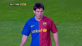 Messi vs Valencia (Away) 2008-09 English Commentary HD 720p