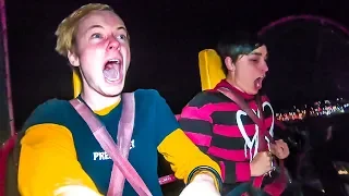 OVERNIGHT AT AMUSEMENT PARK! w/ Sam, Colby, Corey & Jake Webber